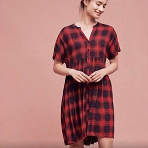 Anthropologie x 11.1 Tylho Buffalo Plaid Mona Dress - Size Small
